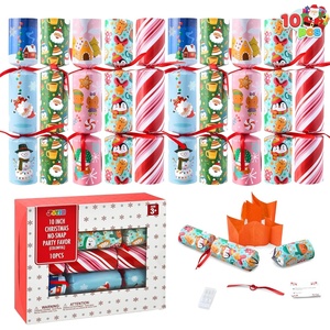 image:imageJOYIN 10 Pack Christmas NoSnap Party Favor Xmas Table Favor Includes Party Hat Jokes amp Gifts Christmas Table Decorations for Holiday Dinner Traditions Party Supplies Stocking Stuffers for KidsCartoon Set