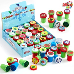 image:imageJOYIN 25 PCS Christmas Rubber Stamps for Kids Gift Xmas Self Ink Stamp Assorted Stampers Party Favor Kids Stamp Bulk for Goodie Bags Fillers Stocking Stuffers Classroom Supplies Carnival Prizes