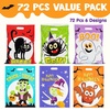 image:imageJOYIN 72 PCS Halloween Candy Bags for Trick or Treat Plastic Goodie Gift Bag with 6 Designed Characters for Kids Party Favors Treat Party Supplies72 Count Pack of 2