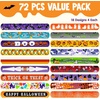 image:imageJOYIN 72 PCS Halloween Slap Bracelets for Kids Halloween Bracelets Bulk for Girls Boys Gifts Friendship Snap Bracelet for Halloween Party Favors Goodie Bag Fillers Classroom FavorsHalloween Party