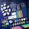 image:imageJOYIN Rock Painting Kit Glow in The Dark Rock Kit Arts and Crafts for Kids Ages 612 Art Supplies Toy Kids Craft Paint Kits Craft Supplies Birthday Party Gift ToyGlow in the Dark