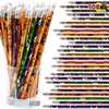 image:imageJOYIN 108 PCS Halloween Pencil Assortment with Eraser in 12 Designs Assorted Colorful Wood Pencils Themed Stationery Set for Kids Trick or Treat Classroom Party Favor Supply Prize Goodie Bag Filler