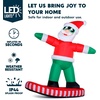 image:imageJOIEDOMI 6FT Tall Christmas Inflatables Outdoor Decorations Inflatable Snowboarding Santa Blow Up Yard Decoration with Buildin LED for Xmas Party Outdoor Yard Garden Lawn Decor