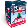 image:imageJOIEDOMI 6FT Tall Christmas Inflatables Outdoor Decorations Inflatable Snowboarding Santa Blow Up Yard Decoration with Buildin LED for Xmas Party Outdoor Yard Garden Lawn Decor