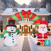 image:imageJOYIN 10 FT Long Snowman and Santa Christmas Inflatables Archway Outdoor Decoration Blow Up Archway with Snowman and Santa Christmas Inflatable with LED for Xmas Outdoor Yard Garden Lawn Decor