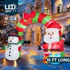 image:imageJOYIN 10 FT Long Snowman and Santa Christmas Inflatables Archway Outdoor Decoration Blow Up Archway with Snowman and Santa Christmas Inflatable with LED for Xmas Outdoor Yard Garden Lawn Decor