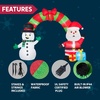 image:imageJOYIN 10 FT Long Snowman and Santa Christmas Inflatables Archway Outdoor Decoration Blow Up Archway with Snowman and Santa Christmas Inflatable with LED for Xmas Outdoor Yard Garden Lawn Decor