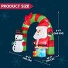 image:imageJOYIN 10 FT Long Snowman and Santa Christmas Inflatables Archway Outdoor Decoration Blow Up Archway with Snowman and Santa Christmas Inflatable with LED for Xmas Outdoor Yard Garden Lawn Decor