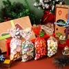 image:imageJOYIN 144 PCS Christmas Cellophane Candy Bags Holiday Treat Goody Cookie Bags with Ribbon Ties for Festivals Presents Party Supplies Xmas Candy Gift 11 x 5 inchesRed Blue  Green