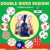image:imageJOYIN 144 PCS Christmas Cellophane Candy Bags Holiday Treat Goody Cookie Bags with Ribbon Ties for Festivals Presents Party Supplies Xmas Candy Gift 11 x 5 inchesRed Blue  Green