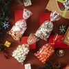 image:imageJOYIN 144 PCS Christmas Cellophane Candy Bags Holiday Treat Goody Cookie Bags with Ribbon Ties for Festivals Presents Party Supplies Xmas Candy Gift 11 x 5 inchesRed Blue  Green