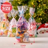 image:imageJOYIN 144 PCS Christmas Cellophane Candy Bags Holiday Treat Goody Cookie Bags with Ribbon Ties for Festivals Presents Party Supplies Xmas Candy Gift 11 x 5 inchesRed Green
