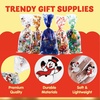 image:imageJOYIN 144 PCS Christmas Cellophane Candy Bags Holiday Treat Goody Cookie Bags with Ribbon Ties for Festivals Presents Party Supplies Xmas Candy Gift 11 x 5 inchesRed Blue  Green