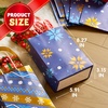 image:imageJOYIN 24 Christmas Kraft Gift Bags for Classrooms and Party Favors Holiday Goody Gift Bags for Xmas Present Wrapping Christmas Decorations Party Supplies Decor 102 x 42 x 63 Blue