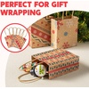 image:imageJOYIN 24 Christmas Kraft Gift Bags for Classrooms and Party Favors Holiday Goody Gift Bags for Xmas Present Wrapping Christmas Decorations Party Supplies Decor 102 x 42 x 63 Brown