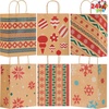 image:imageJOYIN 24 Christmas Kraft Gift Bags for Classrooms and Party Favors Holiday Goody Gift Bags for Xmas Present Wrapping Christmas Decorations Party Supplies Decor 102 x 42 x 63 Brown