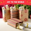 image:imageJOYIN 24 Christmas Kraft Gift Bags for Classrooms and Party Favors Holiday Goody Gift Bags for Xmas Present Wrapping Christmas Decorations Party Supplies Decor 102 x 42 x 63 Brown