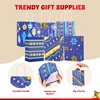 image:imageJOYIN 24 Christmas Kraft Gift Bags for Classrooms and Party Favors Holiday Goody Gift Bags for Xmas Present Wrapping Christmas Decorations Party Supplies Decor 102 x 42 x 63 Blue