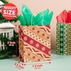 image:imageJOYIN 24 Christmas Kraft Gift Bags for Classrooms and Party Favors Holiday Goody Gift Bags for Xmas Present Wrapping Christmas Decorations Party Supplies Decor 102 x 42 x 63 Red Green