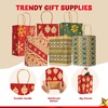 image:imageJOYIN 24 Christmas Kraft Gift Bags for Classrooms and Party Favors Holiday Goody Gift Bags for Xmas Present Wrapping Christmas Decorations Party Supplies Decor 102 x 42 x 63 Red Green