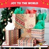 image:imageJOYIN 24 Christmas Kraft Gift Bags for Classrooms and Party Favors Holiday Goody Gift Bags for Xmas Present Wrapping Christmas Decorations Party Supplies Decor 102 x 42 x 63 Brown