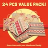 image:imageJOYIN 24 Christmas Kraft Gift Bags for Classrooms and Party Favors Holiday Goody Gift Bags for Xmas Present Wrapping Christmas Decorations Party Supplies Decor 102 x 42 x 63 Brown