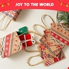image:imageJOYIN 24 Christmas Kraft Gift Bags for Classrooms and Party Favors Holiday Goody Gift Bags for Xmas Present Wrapping Christmas Decorations Party Supplies Decor 102 x 42 x 63 Brown