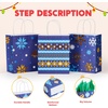 image:imageJOYIN 24 Christmas Kraft Gift Bags for Classrooms and Party Favors Holiday Goody Gift Bags for Xmas Present Wrapping Christmas Decorations Party Supplies Decor 102 x 42 x 63 Blue