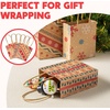 image:imageJOYIN 24 Christmas Kraft Gift Bags for Classrooms and Party Favors Holiday Goody Gift Bags for Xmas Present Wrapping Christmas Decorations Party Supplies Decor 102 x 42 x 63 Brown