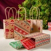 image:imageJOYIN 24 Christmas Kraft Gift Bags for Classrooms and Party Favors Holiday Goody Gift Bags for Xmas Present Wrapping Christmas Decorations Party Supplies Decor 102 x 42 x 63 Brown