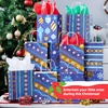 image:imageJOYIN 24 Christmas Kraft Gift Bags for Classrooms and Party Favors Holiday Goody Gift Bags for Xmas Present Wrapping Christmas Decorations Party Supplies Decor 102 x 42 x 63 Blue