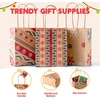 image:imageJOYIN 24 Christmas Kraft Gift Bags for Classrooms and Party Favors Holiday Goody Gift Bags for Xmas Present Wrapping Christmas Decorations Party Supplies Decor 102 x 42 x 63 Brown