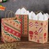 image:imageJOYIN 24 Christmas Kraft Gift Bags for Classrooms and Party Favors Holiday Goody Gift Bags for Xmas Present Wrapping Christmas Decorations Party Supplies Decor 102 x 42 x 63 Brown