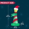 image:imageJOYIN 6ft Tall Christmas North Pole Sign Inflatable Outdoor Decoration Blow up North Pole Sign Christmas Inflatable Decor with Buildin LEDs for Xmas Party Outdoor Yard Lawn Garden Decorations