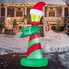 image:imageJOYIN 6ft Tall Christmas North Pole Sign Inflatable Outdoor Decoration Blow up North Pole Sign Christmas Inflatable Decor with Buildin LEDs for Xmas Party Outdoor Yard Lawn Garden Decorations