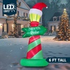 image:imageJOYIN 6ft Tall Christmas North Pole Sign Inflatable Outdoor Decoration Blow up North Pole Sign Christmas Inflatable Decor with Buildin LEDs for Xmas Party Outdoor Yard Lawn Garden Decorations