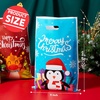 image:imageJOYIN 72 PCS Christmas Plastic Goodies Bags with Handles Xmas Shopping Goody Gift Bags for Present Wrapping Party Decoration Supplies Festive Parties Favor Holiday Treats 11 x 16Blue Green Red
