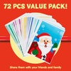 image:imageJOYIN 72 PCS Christmas Plastic Goodies Bags with Handles Xmas Shopping Goody Gift Bags for Present Wrapping Party Decoration Supplies Festive Parties Favor Holiday Treats 11 x 16Blue Green Yellow