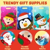 image:imageJOYIN 72 PCS Christmas Plastic Goodies Bags with Handles Xmas Shopping Goody Gift Bags for Present Wrapping Party Decoration Supplies Festive Parties Favor Holiday Treats 11 x 16Blue Green Yellow
