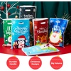 image:imageJOYIN 72 PCS Christmas Plastic Goodies Bags with Handles Xmas Shopping Goody Gift Bags for Present Wrapping Party Decoration Supplies Festive Parties Favor Holiday Treats 11 x 16Blue Green Red