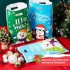 image:imageJOYIN 72 PCS Christmas Plastic Goodies Bags with Handles Xmas Shopping Goody Gift Bags for Present Wrapping Party Decoration Supplies Festive Parties Favor Holiday Treats 11 x 16Blue Green Red