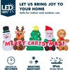 image:imageJOYIN 8 FT Long Christmas Inflatable Decoration Four Xmas Characters and Christmas Tree Blow Up Inflatables Decor with Buildin LEDs for Xmas Party