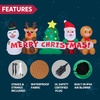 image:imageJOYIN 8 FT Long Christmas Inflatable Decoration Four Xmas Characters and Christmas Tree Blow Up Inflatables Decor with Buildin LEDs for Xmas Party