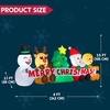 image:imageJOYIN 8 FT Long Christmas Inflatable Decoration Four Xmas Characters and Christmas Tree Blow Up Inflatables Decor with Buildin LEDs for Xmas Party