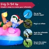image:imageJOYIN 8 FT Long Christmas Inflatable Santa on Flamingo Outdoor Decoration Christmas Blow Ups Santa Inflatable Yard Decorations with Buildin LEDs for Xmas Decor Yard Outdoor Garden Lawn Decor