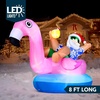 image:imageJOYIN 8 FT Long Christmas Inflatable Santa on Flamingo Outdoor Decoration Christmas Blow Ups Santa Inflatable Yard Decorations with Buildin LEDs for Xmas Decor Yard Outdoor Garden Lawn Decor