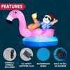 image:imageJOYIN 8 FT Long Christmas Inflatable Santa on Flamingo Outdoor Decoration Christmas Blow Ups Santa Inflatable Yard Decorations with Buildin LEDs for Xmas Decor Yard Outdoor Garden Lawn Decor