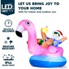 image:imageJOYIN 8 FT Long Christmas Inflatable Santa on Flamingo Outdoor Decoration Christmas Blow Ups Santa Inflatable Yard Decorations with Buildin LEDs for Xmas Decor Yard Outdoor Garden Lawn Decor