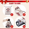 image:imageJOYIN Christmas Drawstring Gift Bag Santa Burlap Sack 26 x 19 Cloth Pouch for Xmas Presents Package Event Party Supplies Christmas Party Favors