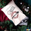 image:imageJOYIN Christmas Drawstring Gift Bag Santa Burlap Sack 26 x 19 Cloth Pouch for Xmas Presents Package Event Party Supplies Christmas Party Favors